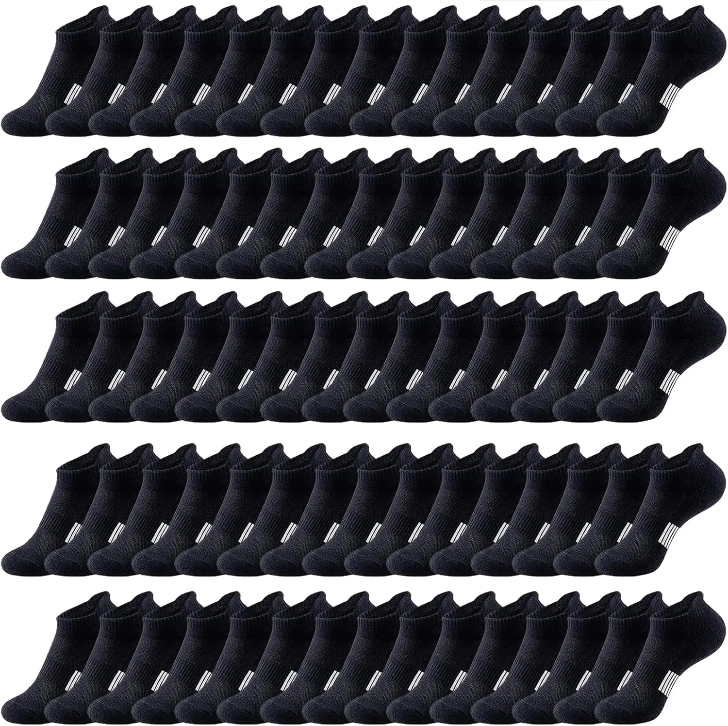 20 Pairs Athletic Ankle Socks for Women Breathable Low Cut Running Socks Cushioned Moisture Wicking for Sport Traveling