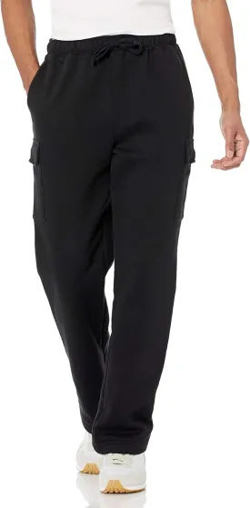 Amazon Essentials Men's Cargo Fleece Sweatpant with Open Hem