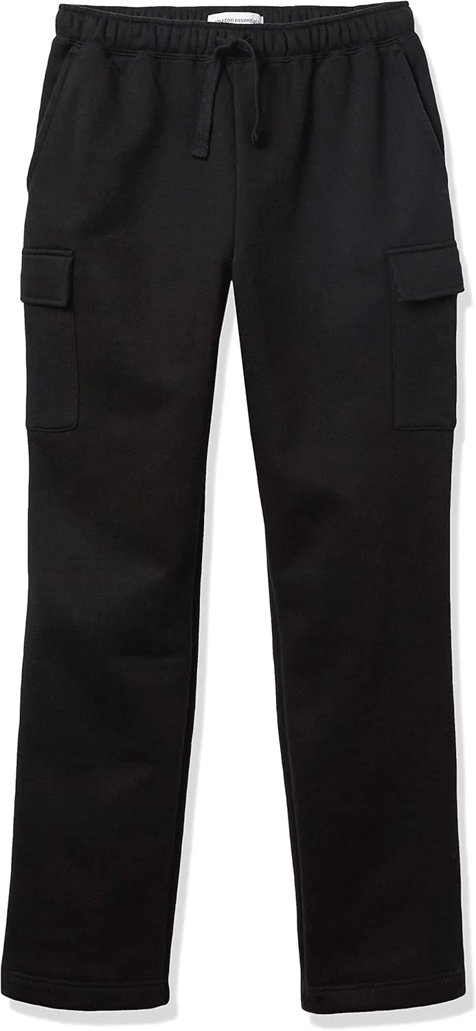 Amazon Essentials Men's Cargo Fleece Sweatpant with Open Hem