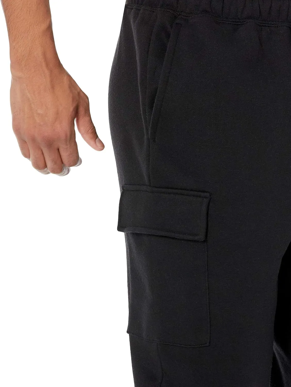 Amazon Essentials Men's Cargo Fleece Sweatpant with Open Hem