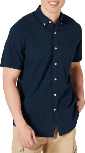 Amazon Essentials Oxford Shirts for Men - Regular-Fit, Short-Sleeve
