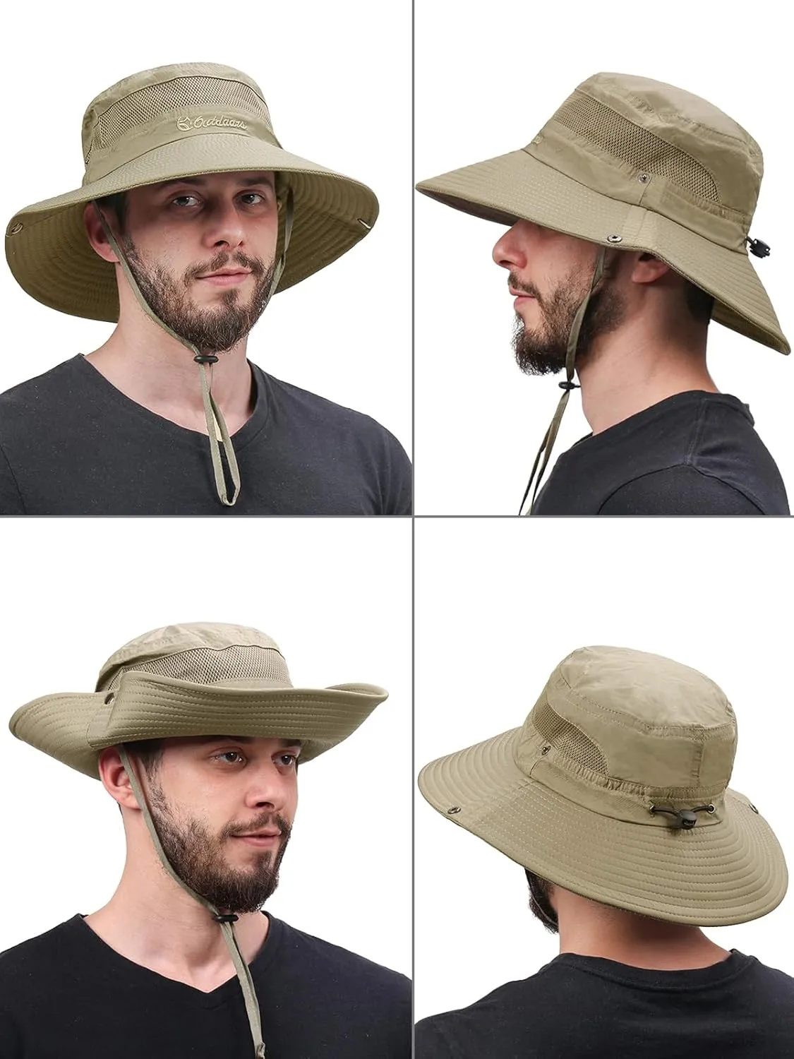 Century Star Sun Hats for Men Wide Brim UPF 50  UV Protection Fishing Safari Beach Hiking Bucket Garden Outdoor Boonie Hat