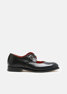 Corrected Grain Leather Mary Janes