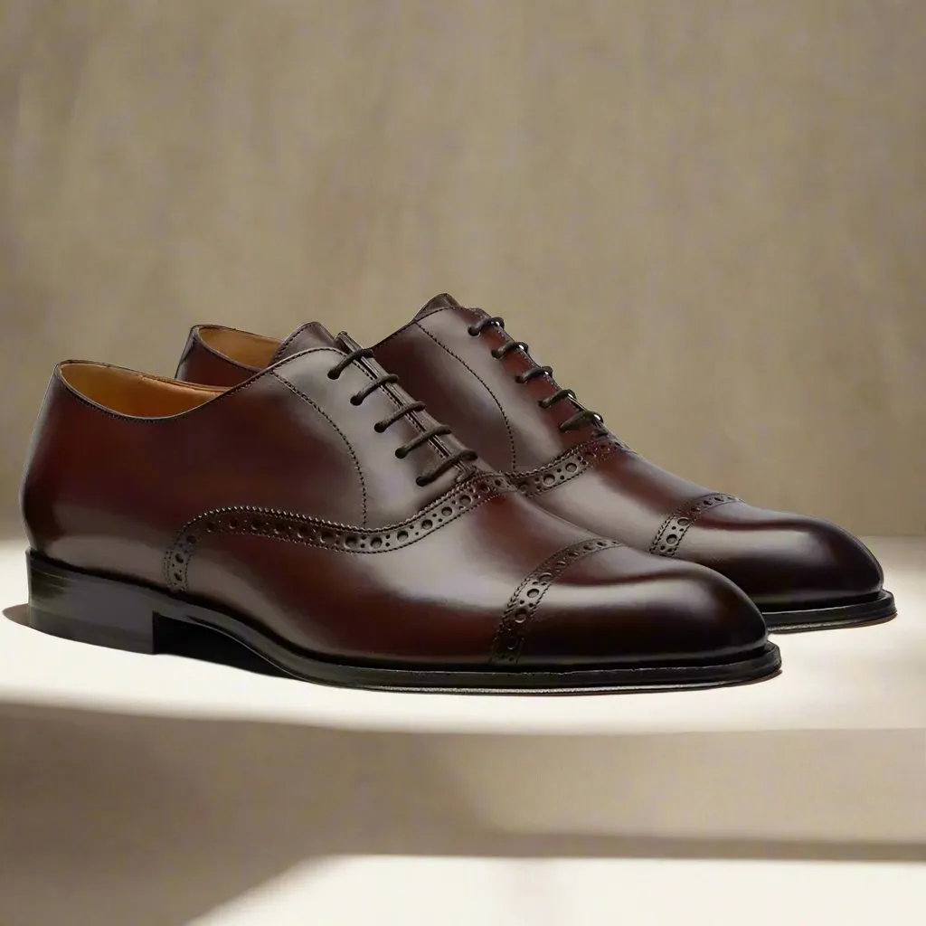 Denver Brown Toe Cap Oxford