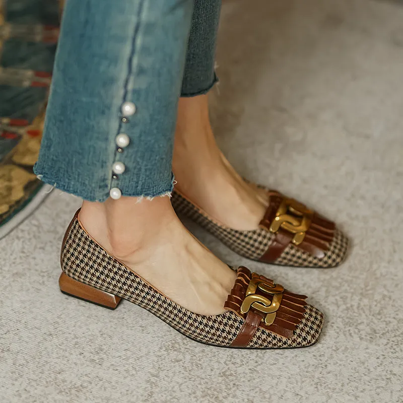 Dora Plaid Ballet Flats