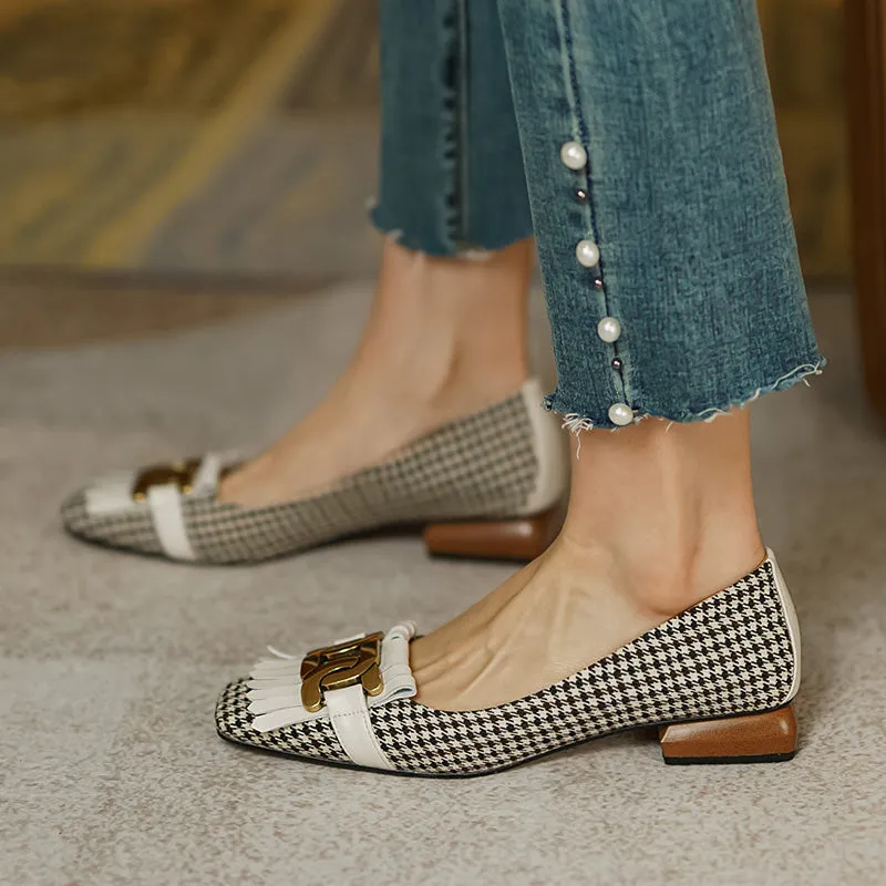 Dora Plaid Ballet Flats