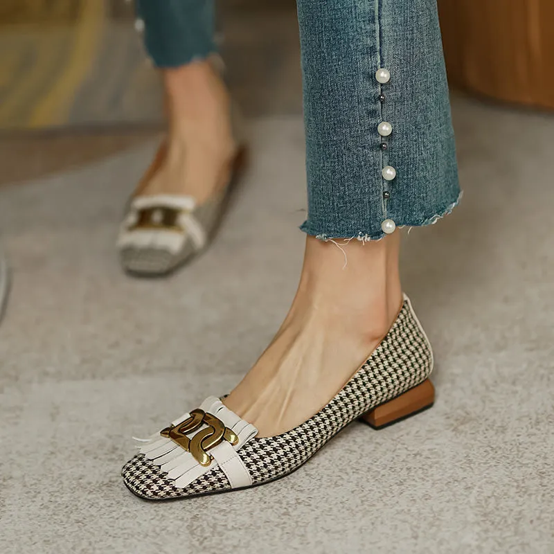 Dora Plaid Ballet Flats