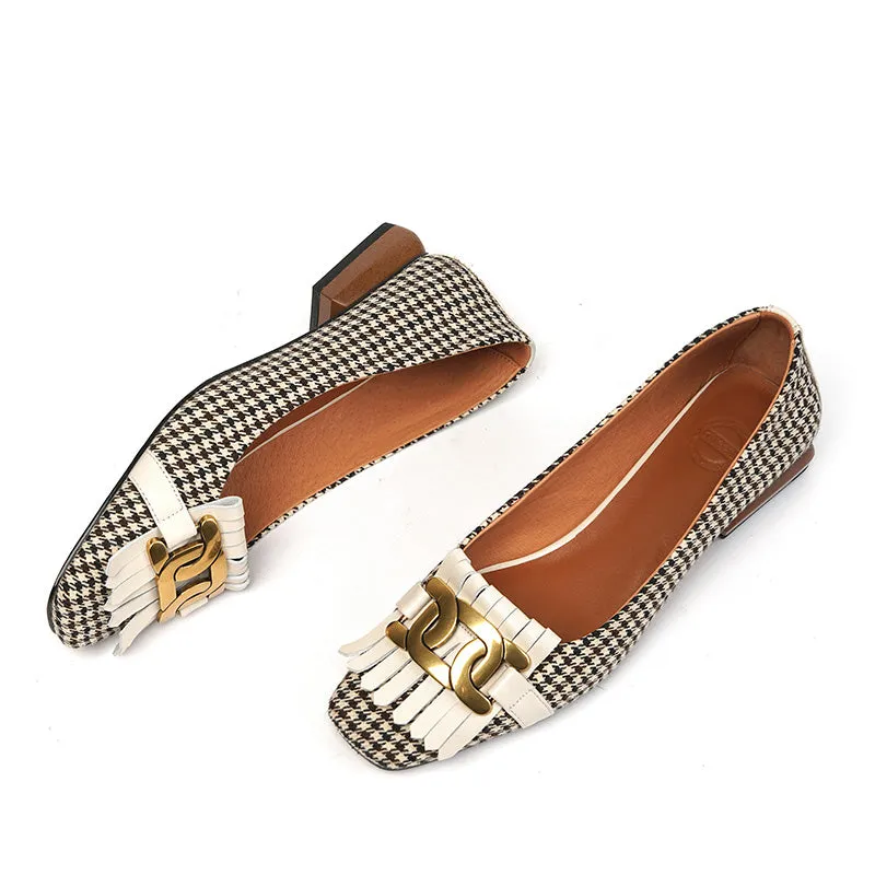 Dora Plaid Ballet Flats