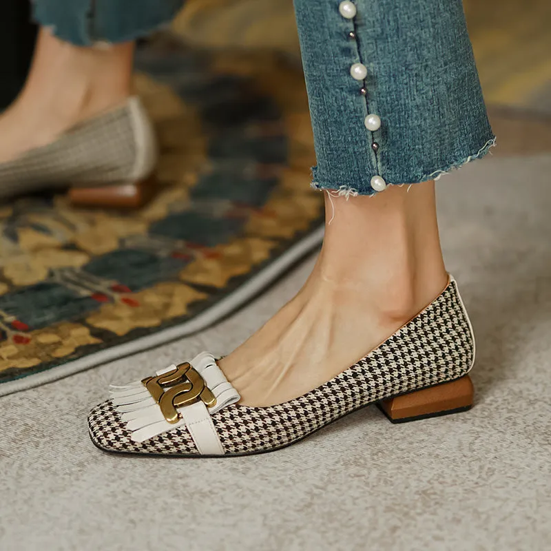 Dora Plaid Ballet Flats