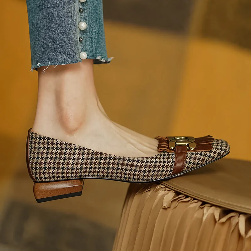 Dora Plaid Ballet Flats