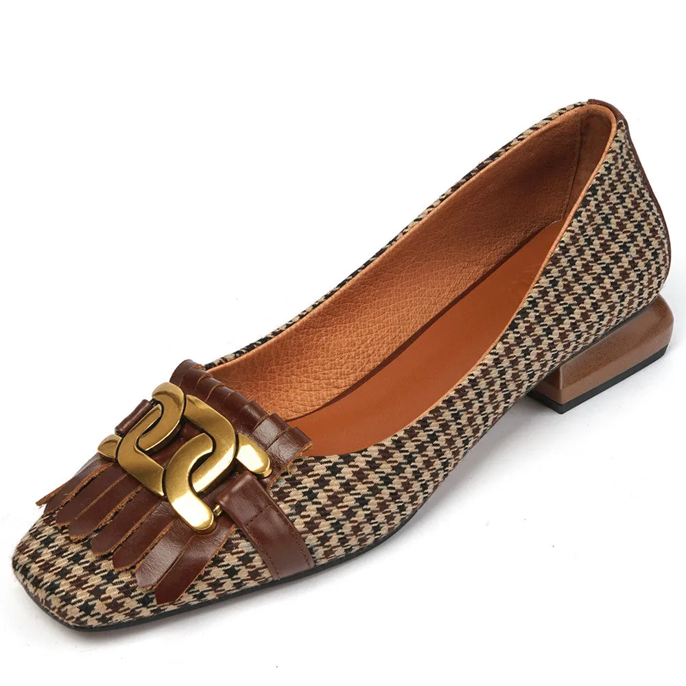 Dora Plaid Ballet Flats