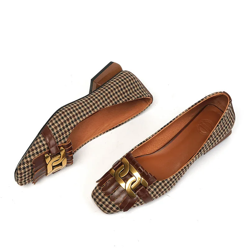 Dora Plaid Ballet Flats