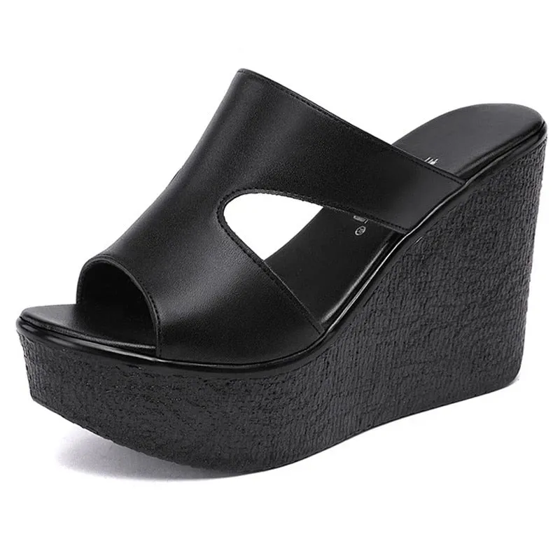 Funki Buys | Shoes | Women's High Heel Gothic Wedge Sandals