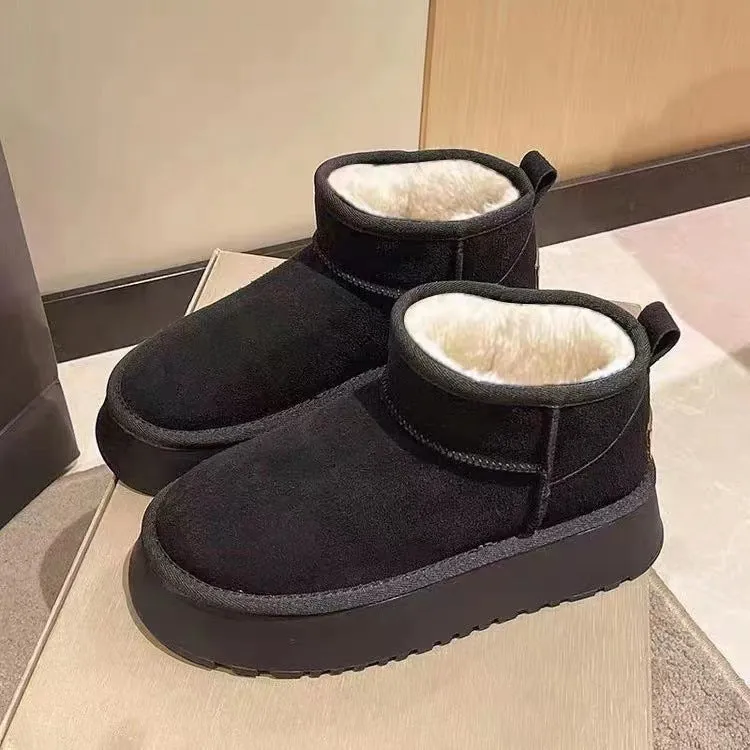 Fuzzy Platform Boots