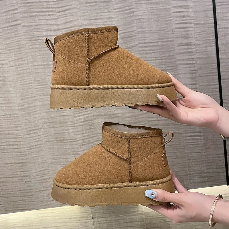 Fuzzy Platform Boots