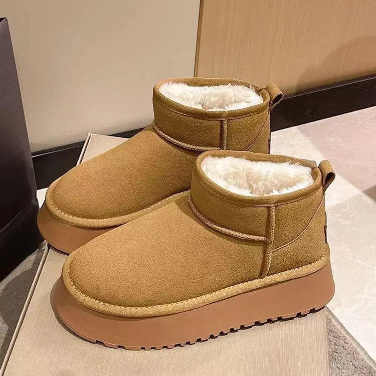 Fuzzy Platform Boots