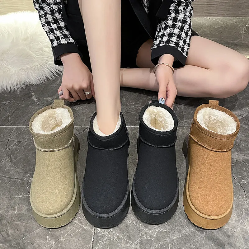Fuzzy Platform Boots