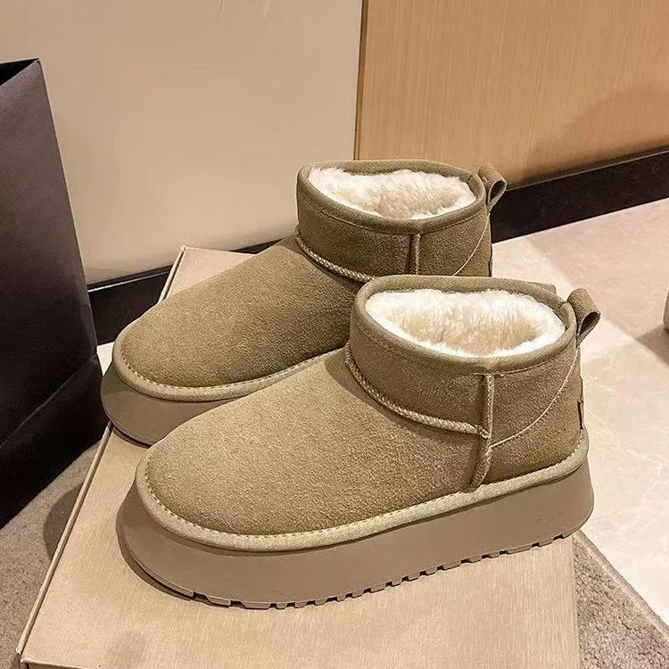 Fuzzy Platform Boots