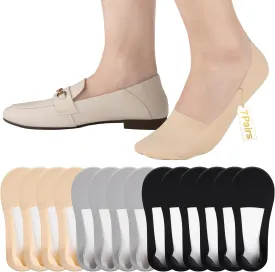 Heatuff No Show Socks Womens Low Cut Non Slip Invisible Liner Thin Silk Socks for Flats Loafers (7 Pairs)