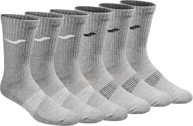 Saucony Men's RunDry Mesh Ventilating Comfort Fit Performance Crew Socks, Available in L-XL (3, 6, 12 Pairs)