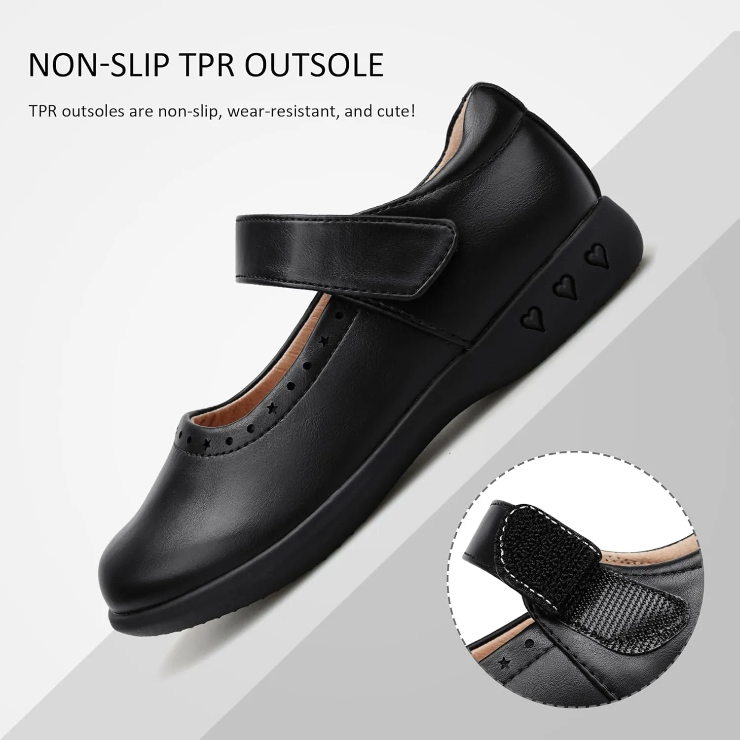 Stelle School Shoes for Girls Mary Jane Dress Shoes Uniform Flats (Little/Big Kids)