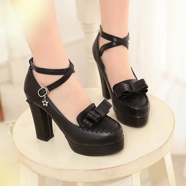 Sweet Bow Heeled Shoes AD10059
