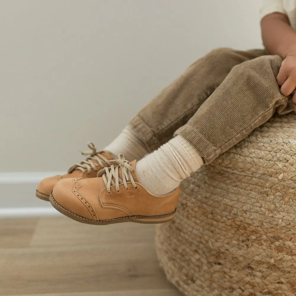Wing Tip Oxford | Tan