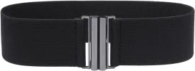 Womens Wide Elastic Waist Belt Cinch Belt Trimmer Stretch Waistband
