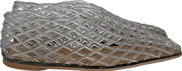 yagelinna Beige Jelly Mesh Flats UK 7 EU 40 👠