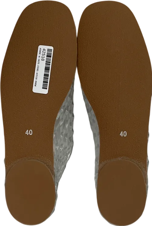yagelinna Beige Jelly Mesh Flats UK 7 EU 40 👠